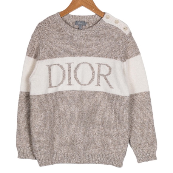 GORGEOUS CHRISTIAN DIOR Logo Cashmere Sweater - Picture 10 of 11